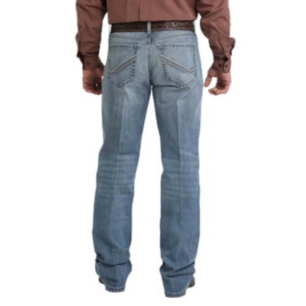 Cinch Men's Grant Mid Rise Relaxed Bootcut Jeans Medium Wash MB30637001